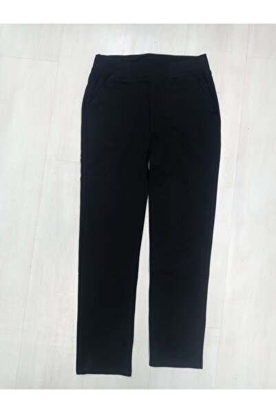 BAŞAK ÇOCUK GİYİM İLKOKUL RİBANALI PENYE PANTALON - SİYAH - 8-9 YAŞ
