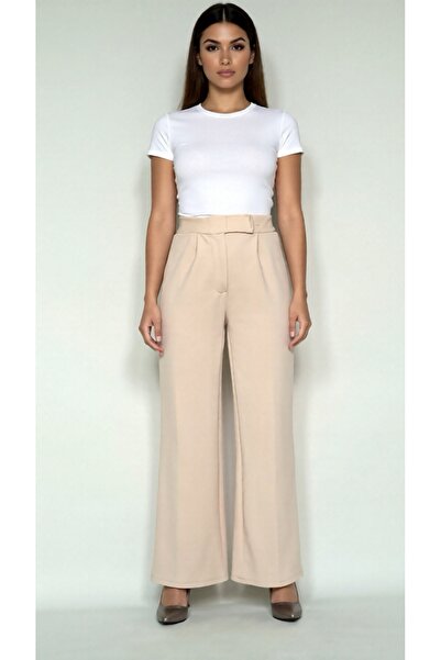 MODA Çıtçıtlı yüksel bel pantolon