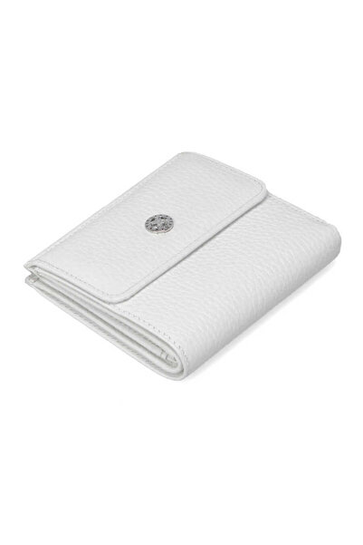 Tergan Beyaz Hakiki Deri Kadın Cüzdan - S1CB00005627-B69