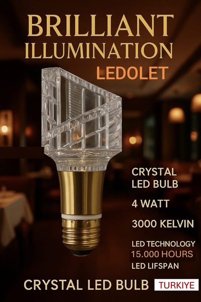 LEDOLET CRYSTAL LUMINOSO 4W LED AMPUL