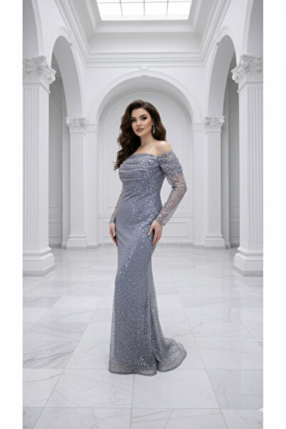 CAREZZA Lumos - Karmen Yaka Intense Sequined Evening Dress