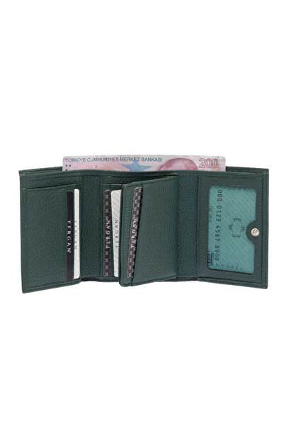 Tergan Green Genuine Leather Women's Wallet - S1Cb00005633-I5T