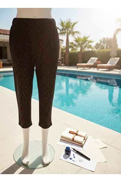 Altınay Luxury Pocket Viscose Women's Capri & Bermuda K15