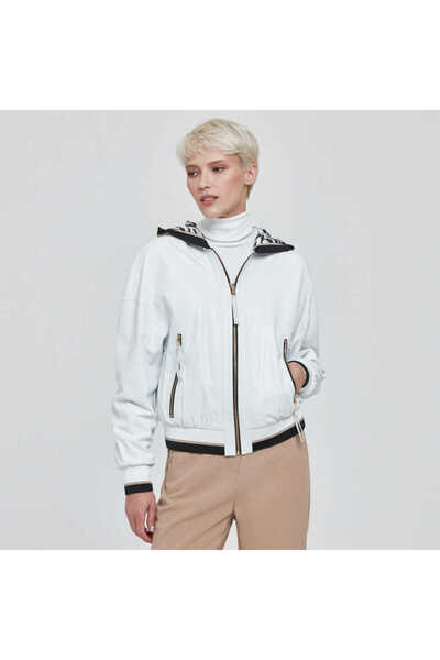 Tergan Beyaz Hakiki Deri Kadın Hakiki Deri Mont - K22KDM320302-Q4S