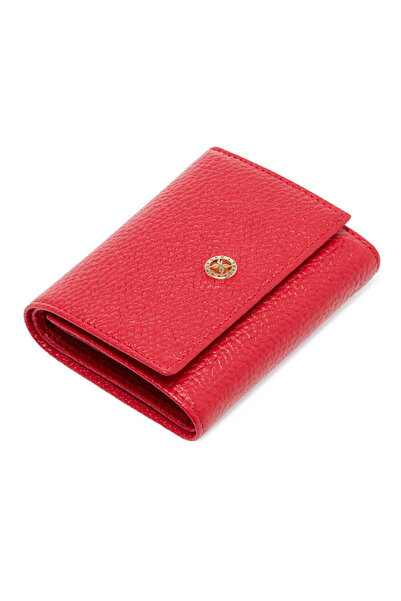 Tergan Κόκκινο γυναικείο πορτοφόλι από γνήσιο δέρμα - S1CB00005633-B68