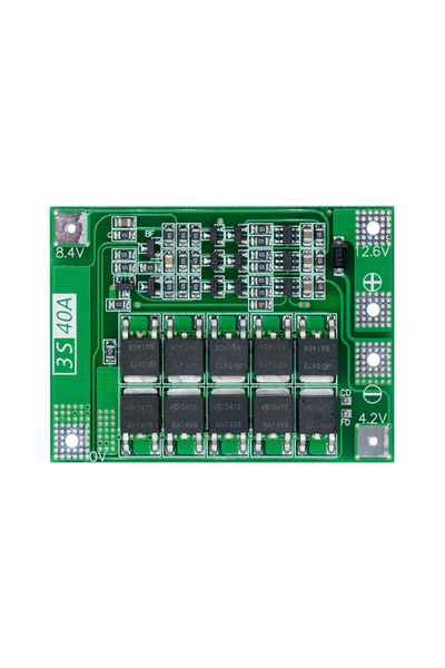 Choice لوحة حماية بطارية الليثيوم BMS 3S 12V 40A وواقي شحن بطارية الليثيوم 18...
