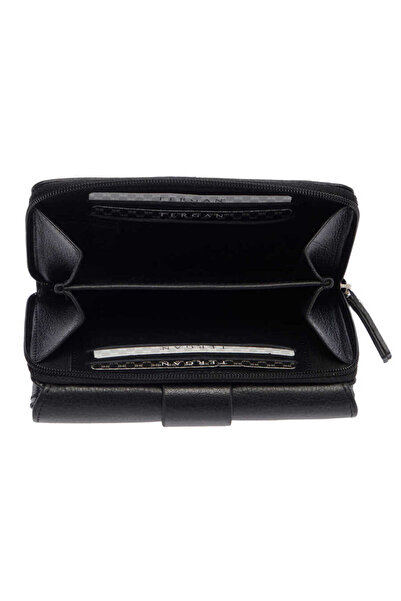 Tergan Black Genuine Leather Women's Wallet - S1Cb00005813-A85