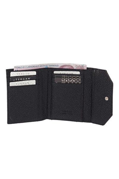 Tergan Black Genuine Leather Women's Wallet - S1Cb00005809-A41