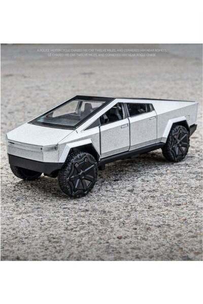 Generic 1:36 All36 Alloy Pickup Truck, Pull Back, Sound & Light (Black/Silver)