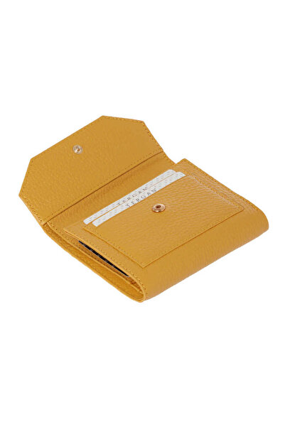 Tergan Yellow Genuine Leather Women's Wallet - S1Cb00005809-H28
