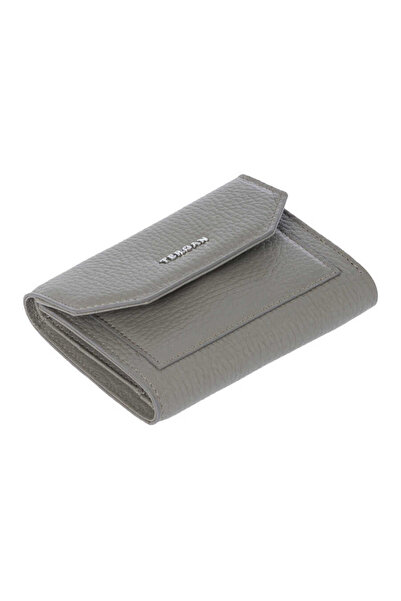 Tergan Gri Hakiki Deri Kadın Cüzdan - S1CB00005809-H1Y