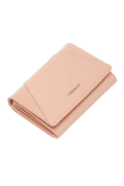 Tergan Pudra Hakiki Deri Kadın Cüzdan - S1CB00005815-M0G