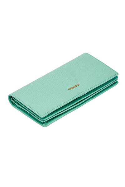 Tergan Mavi Hakiki Deri Kadın Cüzdan - S1CB00005685-T9D