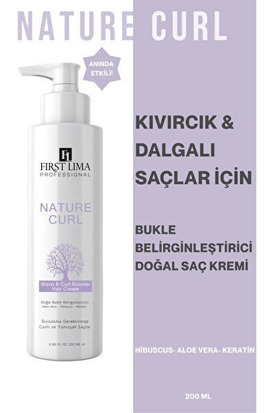 First Lima Professional Kıvırcık & Dalgalı Saçlar İçin Doğal Bukle Belirginleştirici Durulanmayan Krem