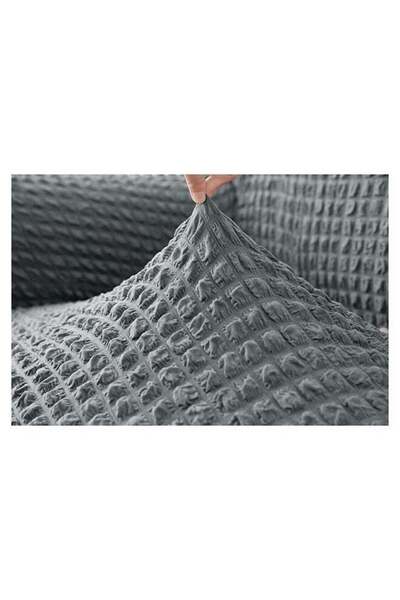 Bukela 2-Seater Sofa Cover, Bubble Pattern, Grey, 145x175cm