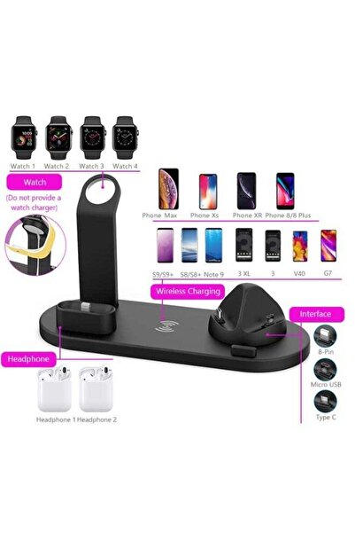 Bukela 4-in-1 Wireless Charging Dock for Apple Watch and Airpods