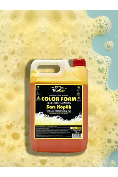 titocar Color Foam Sarı Köpük Renkli Şampuan 5 lt