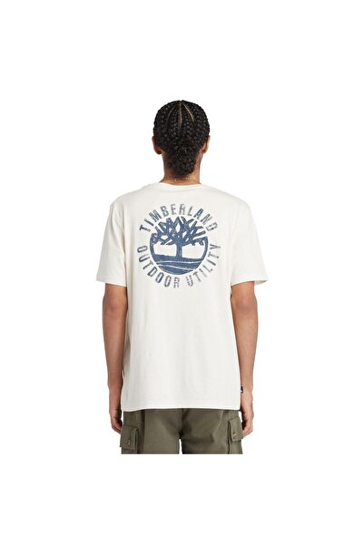 Timberland Short Sleeve Back Logo Graphic Tee Undyed Men's T-Shirt