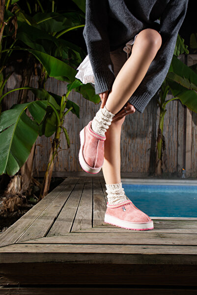 TexFoot Valentine Suede Fur Lined Colorful Sole Tazz Slippers