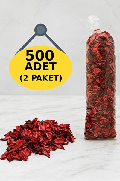 nistabolje Büyük Boy 500 Adet Dekoratif Kuru Gül Kurusu Yaprağı Hediye Süs Dekor Romantik