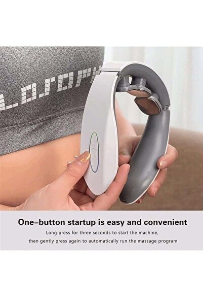 Bukela Electric Neck Massager with Heat, 3-Heads, for Pain Relief