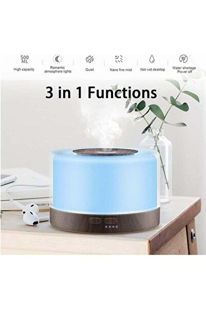 Bukela 700ml Essential Oil Diffuser with Remote, LED Lights, Auto Shut-off