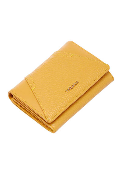 Tergan Yellow Genuine Leather Women's Wallet - S1Cb00005815-L6I