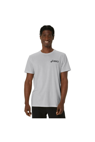 Asics Chest Erkek Gri Koşu T-Shirt 2031E659-022