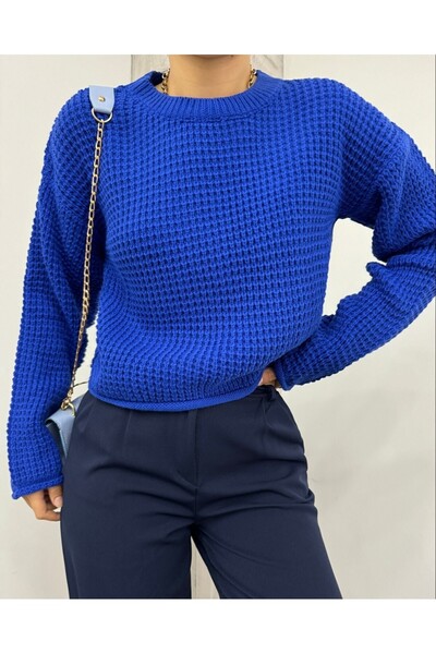 Modamorfo В'язаний светр з круглим коміром - Saks