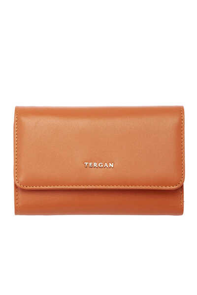 Tergan Orange Genuine Leather Women's Wallet - S1Cb00005730-T6T