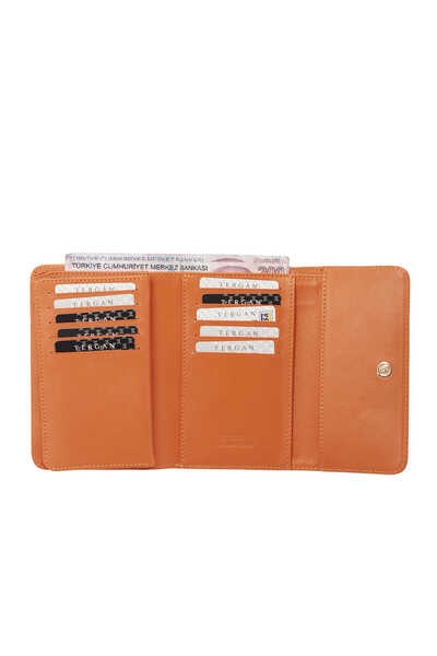 Tergan Orange Genuine Leather Women's Wallet - S1Cb00005730-T6T