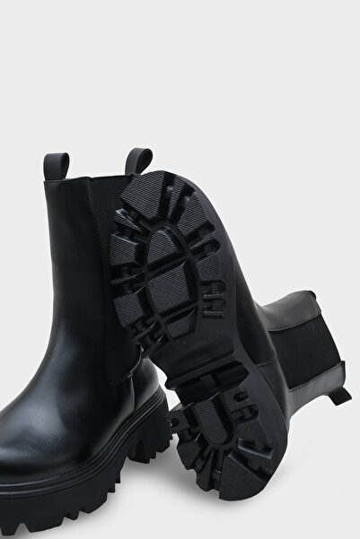 Capone Outfitters Γυναικείες μακριές μπότες Tiana Trak με ελαστικό πλάι