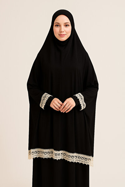 Kutay Collection Διπλό Κομμάτι Εποχιακό Hijab Κεντημένο Γυναικείο Φόρεμα Προσευχής - Ρούχα που δεν ιδρώνουν