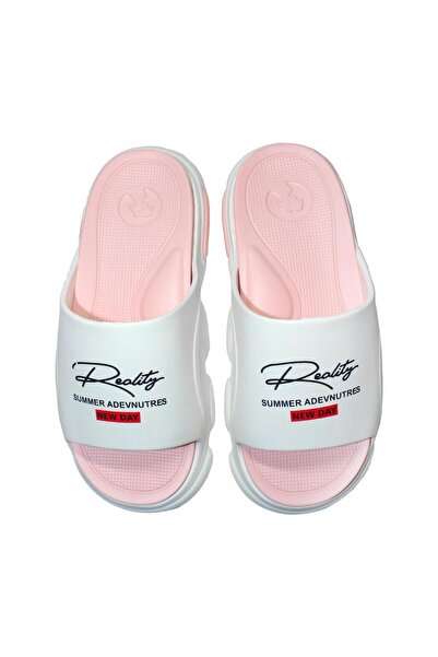 Jose Amorales Women's slippers/flip-flops, EVA foam, white and pink, size 41,