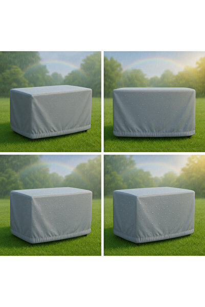 içel çadır Mobilya Koruma Örtüsü - 160x100x80 –Lastikli Su Geçirmez, Güneş Ko...