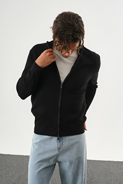 No Way Men's Regular Fit Full Zip Knit Cardigan