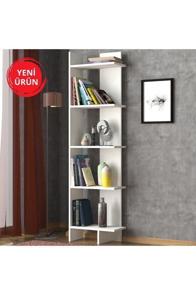 Dekorister Perla Kitaplık Beyaz