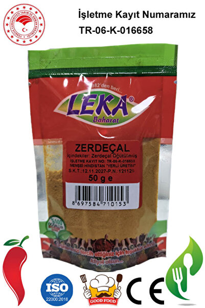 leka baharat Doğal Zerdeçal Tozu 50 g | Katkısız, Saf, Aromatik Baharat – Yemek ve İçecekler İçin