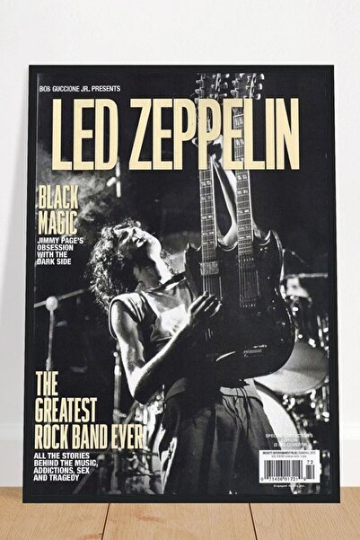 Taranist Kağıt Poster Led Zeppelin Rock / Metal Kuşe Kalın (30X42 CM)