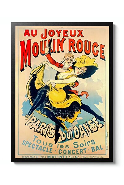 Taranist Kağıt Poster - Vintage Moulin Rouge Casino