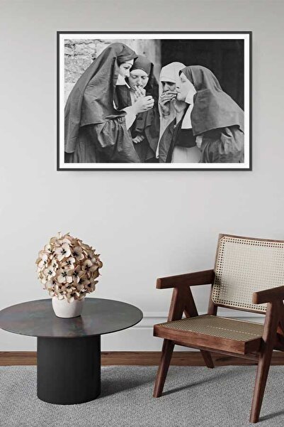 Taranist Kağıt Poster Sigara Içen Rahibeler - Nuns Smoking