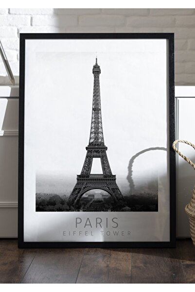 Taranist Kağıt Poster Paris Eiffel Tower Eyfel Kulesi Kuşe Kalın (30X42 CM)