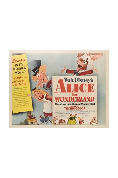 Taranist Kağıt Poster  Alice in wonderland Alice Harikalar Diyarında