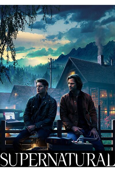 Taranist Kağıt Poster Supernatural Dizi Afişi Kuşe Kalın (30X42 CM)