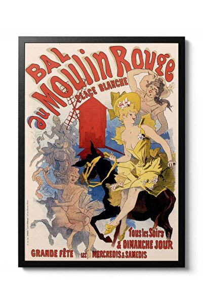 Taranist Kağıt Poster - Vintage Moulin Rouge Casino