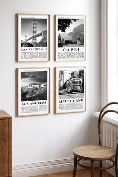 Taranist Los Angeles Hollywood San Francisco Capri Melbourne Şehir Kağıt Post...