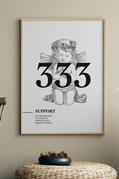 Taranist Kağıt Poster - 333 Melek Sayıları - Destek - Ilahi Korunma
