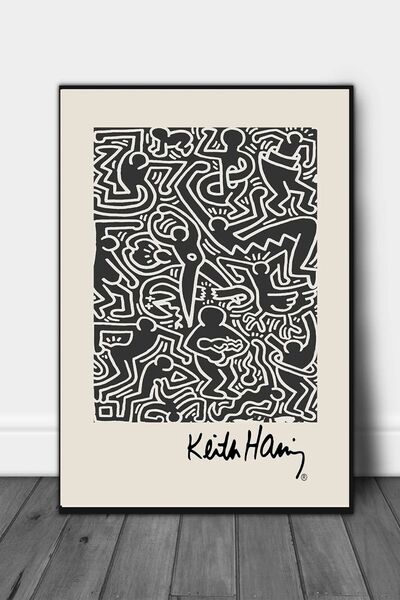 Taranist Kağıt Poster - Keith Haring