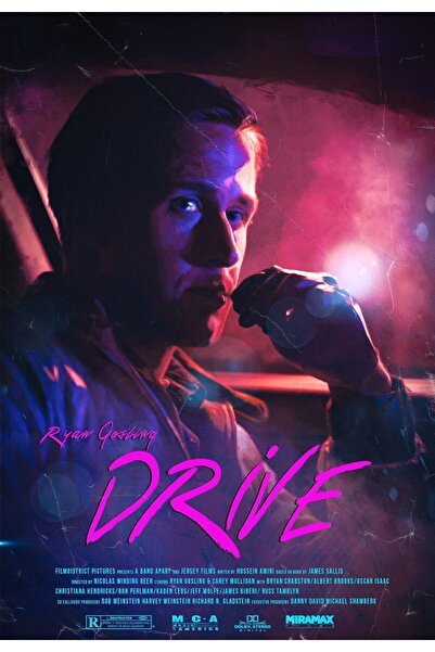 Taranist Kağıt Poster Drive Ryan Gosling Kuşe Kalın (30X42 CM)