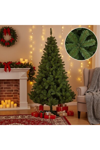 PROCART Brad artificial premium, verde, înălțime 150 cm